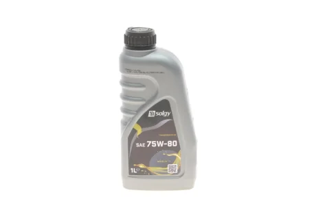 Олива 75W80 TRANSMISSION (1L) (API GL-4 /MB235.10/GM 1940182/FORD WSD M2C200-D) SOLGY Solgy 504035
