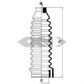 Чохол захисний лів/прав (довжина210мм 10мм/41мм) FORD GALAXY I, GALAXY MK I SEAT ALHAMBRA, CORDOBA, CORDOBA VARIO, IBIZA II, INCA, TOLEDO I VW CADDY II, CORRADO, GOLF I 1.0-Electric 08.79-03.10 SPIDAN 83653