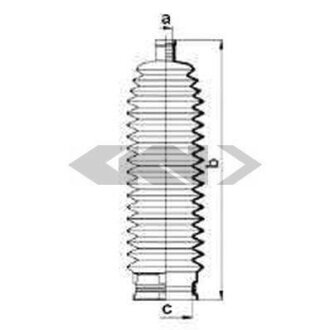 Чохол захисний лів/прав (довжина225мм 13мм/46мм) VOLVO 850, C70 I, S60 I, S70, S80 I, S90 I, V70 I, V90 I, XC70 I 2.0-3.0 06.91-04.10 SPIDAN 83880