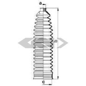 Чохол захисний лів/прав (довжина188мм 15мм/49мм) TOYOTA COROLLA, COROLLA VERSO 1.3-2.0D 01.01-03.08 SPIDAN 84081