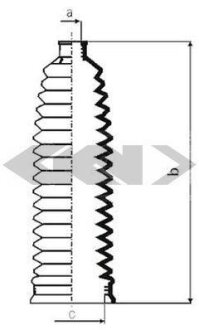 Чохол захисний лів/прав (довжина195мм 16мм/64мм) BMW 1 (E81), 1 (E82), 1 (E87), 1 (E88), 3 (E90), 3 (E91), 3 (E92), 3 (E93), I8 (I12), I8 (I15), X1 (E84), X5 (F15, F85), X6 (F16 1.5H-4.4 06.04-06.20 SPIDAN 84102