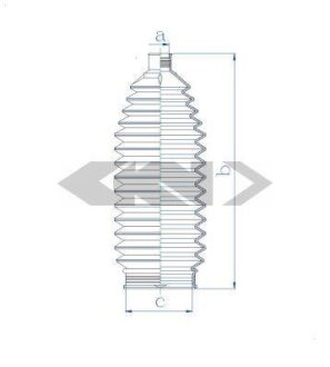 Чохол захисний лів/прав (довжина188мм 17мм/58мм) OPEL MOVANO B RENAULT MASTER III 2.3D 02.10- SPIDAN 84187
