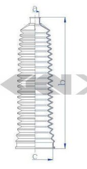 Чохол захисний лів/прав (довжина247мм 14мм/67мм) FIAT DUCATO FORD TRANSIT, TRANSIT CUSTOM V362, TRANSIT TOURNEO 2.0D-3.2D 01.00-12.23 SPIDAN 84215