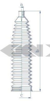 Чохол захисний лів/прав (довжина211мм 15мм/53мм) OPEL ASTRA G, ASTRA G CLASSIC, ASTRA H, ASTRA H CLASSIC, ASTRA H GTC, MERIVA B, ZAFIRA A, ZAFIRA B 1.2-2.2D 02.98- SPIDAN 84218