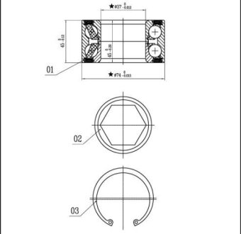 Підшипник колеса STARLINE LO01326