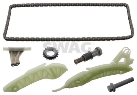 Комплект ГРМ (ланцюг + шестерня) BMW 1 (F20), 1 (F21), 3 (F30, F80), 3 (F31) CITROEN BERLINGO, BERLINGO MULTISPACE, C3 II, C3 PICASSO, C4, C4 GRAND PICASSO I, C4 GRAND PICASSO II 1.4-1.6LPG 09.06- SWAG 11948387