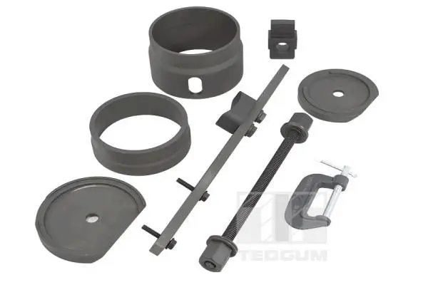 Знімач універсальний, для металогумових втулок, передн, AUDI A3, Q3, TT SEAT ALHAMBRA, ALTEA, ALTEA XL, LEON, TOLEDO III SKODA OCTAVIA II, SUPERB II, YETI ((EN) for aluminium engine frame) TEDGUM TED31041 (фото 1)