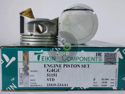 Поршні двигуна, комплект TEIKIN 51151STD