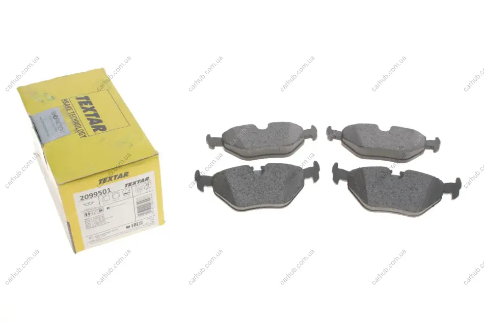 Колодки гальмівні (задні) BMW 3 (E30/E36/E46) 90-98/ 5 (E34) -97 (Teves) Q+ TEXTAR 2099501 (фото 1)