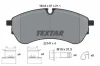Колодки гальмівні (передні/задні) VW Crafter/MAN TGE 2.0TDI 16- (CBI) Q+ (163.6x67x21.1) TEXTAR 2214701 (фото 2)