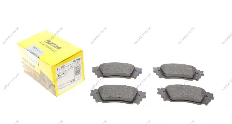 Колодки гальмівні (задні) Lexus NX 2.0/2.5 16V 14-/Toyota Alphard 3.5 15- (Akebono) TEXTAR 2215301 (фото 1)
