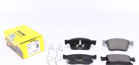 Комплект гальмівних колодок передн (16 дюймів), OPEL ASTRA K 1.0-1.6D 06.15-12.21 TEXTAR 2234501