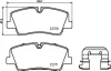 Комплект гальмівних колодок задн, HYUNDAI H350 2.5D 04.15- TEXTAR 2237001 (фото 1)