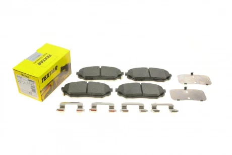 Комплект гальмівних колодок передн, HYUNDAI SANTA FE IV KIA SORENTO II, SORENTO III 2.0D-3.5 06.09-12.20 TEXTAR 2237801