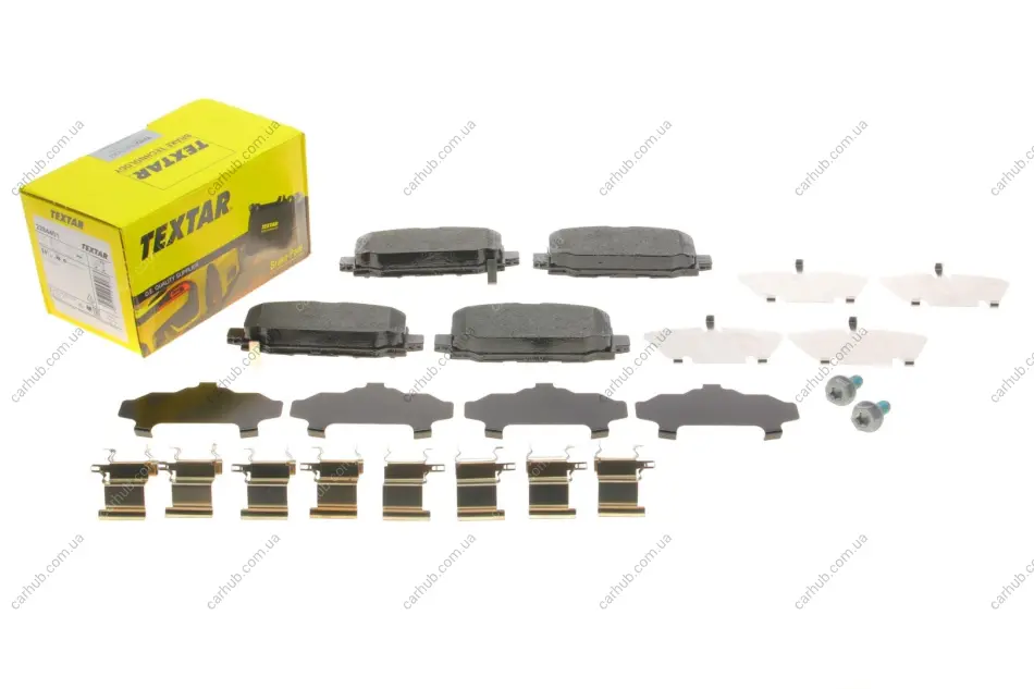 Комплект гальмівних колодок задн, JEEP CHEROKEE, COMPASS 1.4-3.2 11.13- TEXTAR 2284401 (фото 1)