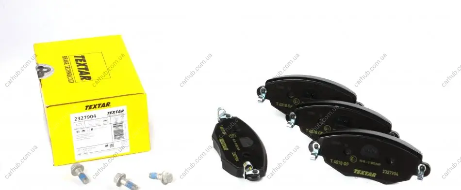 Комплект гальмівних колодок передн, FORD MONDEO III JAGUAR X-TYPE I 1.8-3.0 10.00-12.09 TEXTAR 2327904 (фото 1)