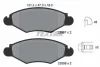 Комплект гальмівних колодок передн, CITROEN XSARA NISSAN KUBISTAR PEUGEOT 206, 206+ 1.1-1.9D 04.97- TEXTAR 2359703 (фото 1)