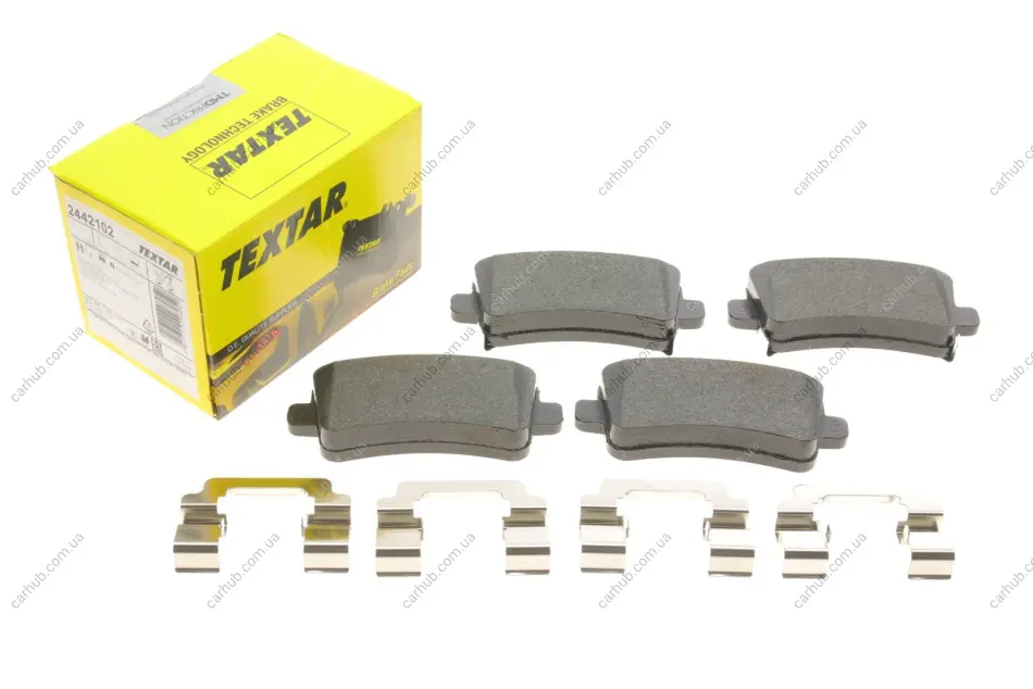 Комплект гальмівних колодок задн, CADILLAC XTS CHEVROLET MALIBU OPEL INSIGNIA A, INSIGNIA A COUNTRY SAAB 9-5 1.4-3.6 07.08- TEXTAR 2442102 (фото 1)