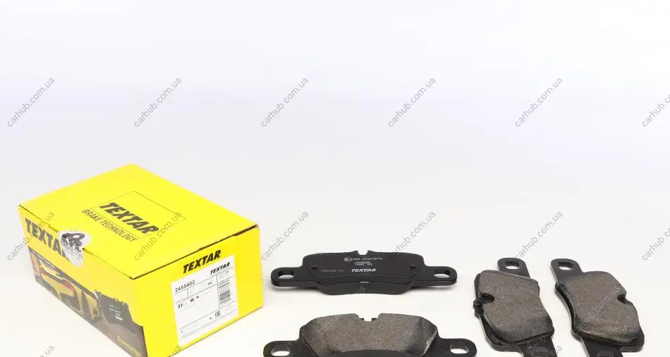 Комплект гальмівних колодок задн, PORSCHE 911, 911 TARGA, PANAMERA, PANAMERA SPORT TURISMO 2.9-4.8 07.09- TEXTAR 2455402 (фото 1)