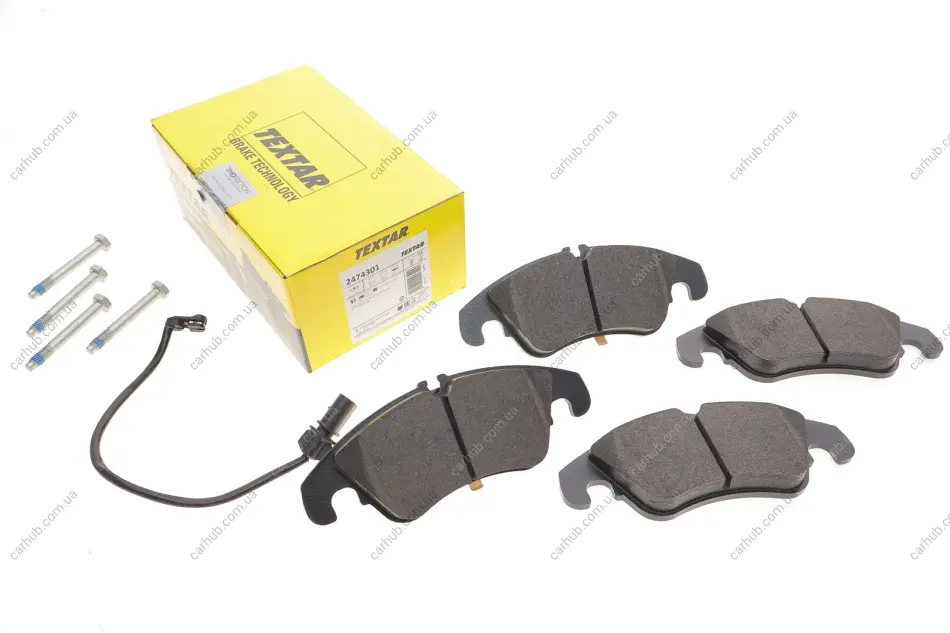 Колодки гальмівні (передні) Audi A4/A5/A7 07- (Lucas) (з датчиком) TEXTAR 2474301 (фото 1)
