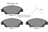 Комплект гальмівних колодок передн, HONDA CR-Z, INSIGHT, JAZZ, JAZZ III, JAZZ IV, JAZZ V 1.2-1.5H 07.08- TEXTAR 2497901 (фото 1)