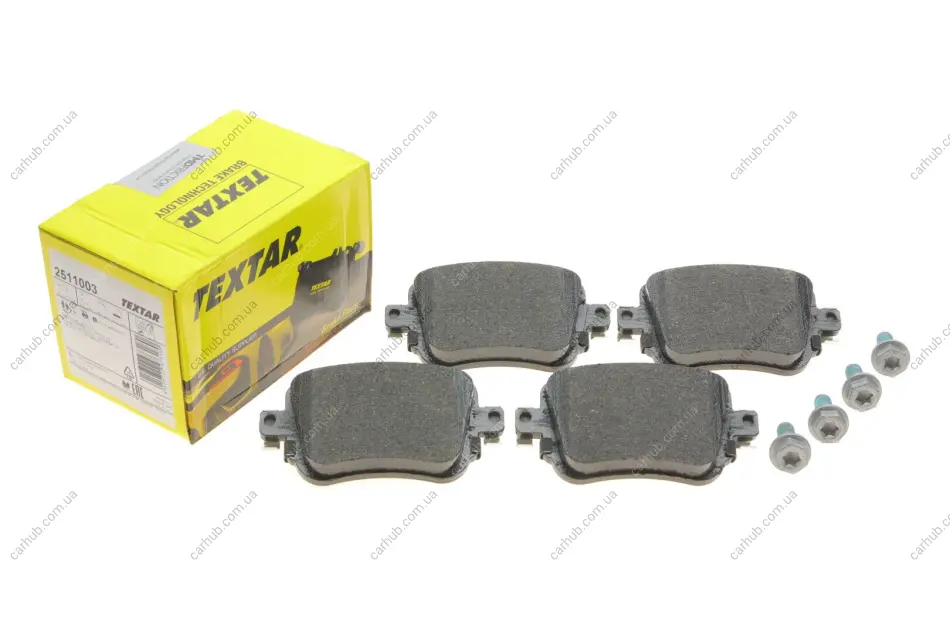 Колодки гальмівні (задні) Audi Q3/Skoda Octavia/Seat Leon/VW Sharan/Passat B7 12- (TRW) Q+ TEXTAR 2511003 (фото 1)