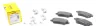 Комплект гальмівних колодок передн, FORD B-MAX, FIESTA, FIESTA VI, TOURNEO COURIER B460, TRANSIT COURIER B460 1.0-1.6D 06.08-12.23 TEXTAR 2513402 (фото 1)