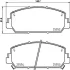 Комплект гальмівних колодок передн (без сертифікату ECE R90), ACURA RDX 3.5 09.11-08.18 TEXTAR 2555201 (фото 1)