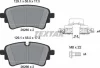 Комплект гальмівних колодок задн, AUDI A4 ALLROAD B9, A4 B9, A5, A6 ALLROAD C8, A6 C8, A7, A8 D5, Q5, Q7 1.4-4.0H 01.15- TEXTAR 2626503 (фото 2)
