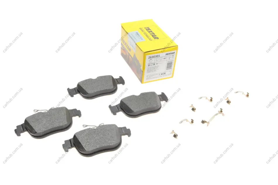 Комплект гальмівних колодок задн, AUDI A3, A3 ALLSTREET CUPRA FORMENTOR, LEON, LEON SPORTSTOURER FORD TOURNEO CONNECT V761, TOURNEO CONNECT V761 NADWOZIE WIELKO 1.0-2.5 07.19- TEXTAR 2630301 (фото 1)
