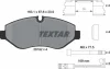Колодки гальмівні (передні) MB Sprinter (906) /Vito (W639) (Brembo) Q+ (з датчиками) TEXTAR 2919202 (фото 2)