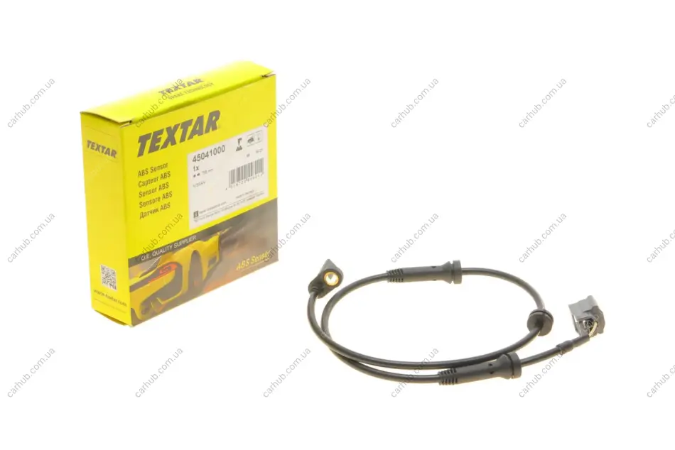 Датчик ABS передн лів/прав NISSAN QASHQAI II, X-TRAIL III RENAULT KADJAR, KOLEOS II 1.2-2.5 11.13- TEXTAR 45041000 (фото 1)