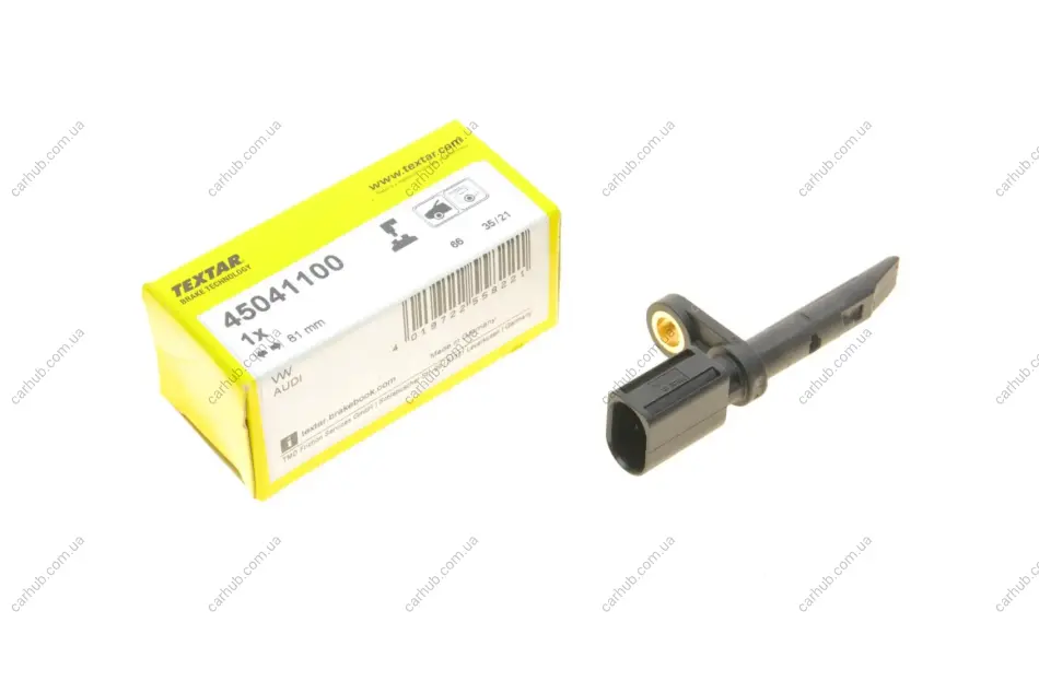 Датчик ABS (передній) Audi A6/A7/A8/Q7/Q8/VW Touareg 16- (L=81mm) TEXTAR 45041100 (фото 1)