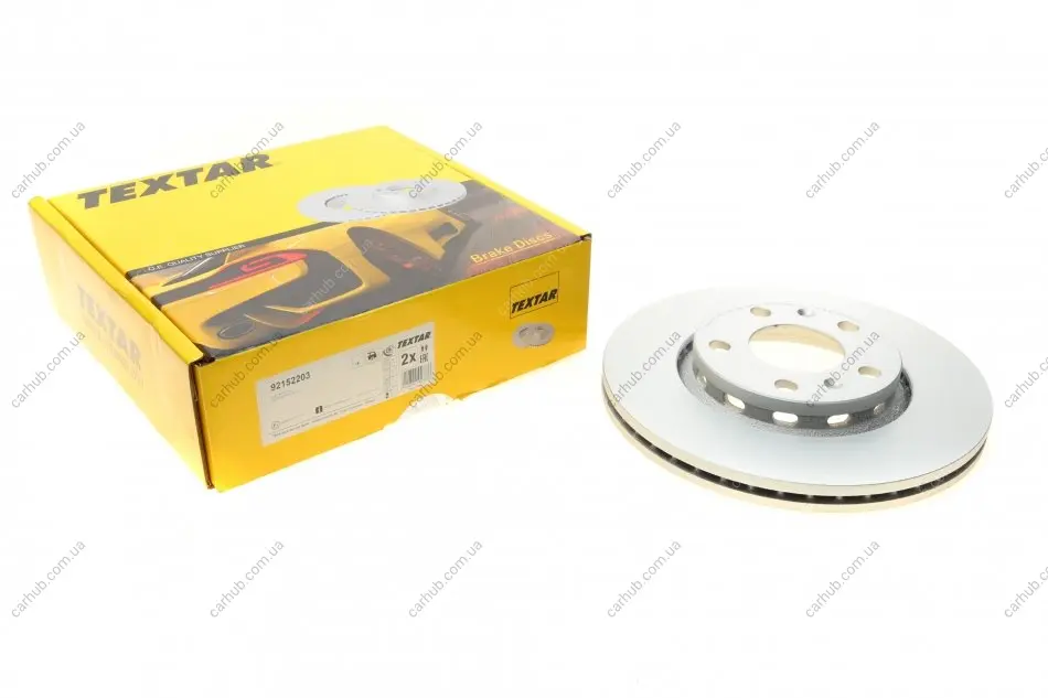 Диск гальмівний задн лів/прав AUDI A4 B5, A8 D3 VW PHAETON 1.8-6.0 04.95-03.16 TEXTAR 92152203 (фото 1)