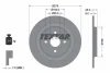 Диск гальмівний задн лів/прав (без маточини) TOYOTA YARIS, YARIS / VIOS 1.0-1.8 01.05-06.20 TEXTAR 92161903 (фото 1)