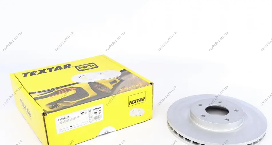 Диск гальмівний (передній) Citroen C4/ Mitsubishi Outlander / Peugeot 4008 12- (294x26) PRO+ TEXTAR 92184405 (фото 1)
