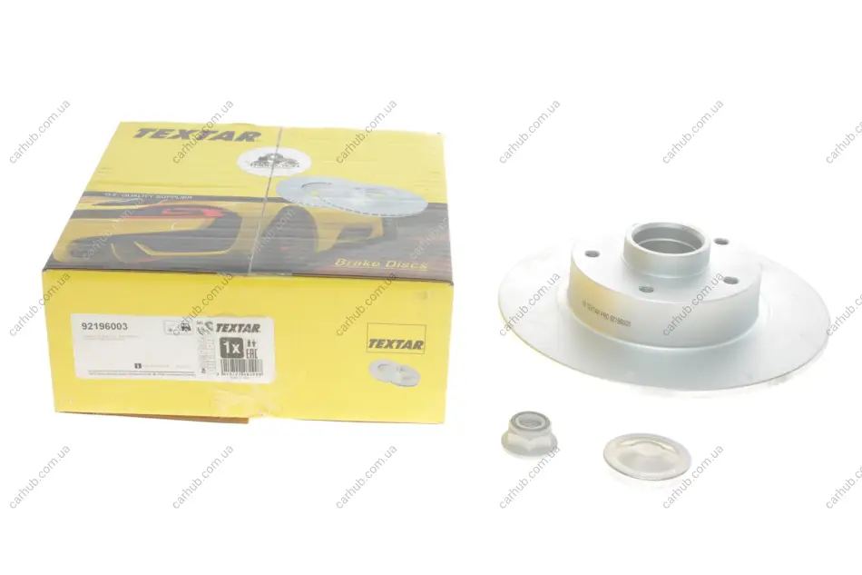 Диск гальмівний (задній) Renault Megane III/Scenic III 08- (260x8) (+ABS) PRO TEXTAR 92196003 (фото 1)