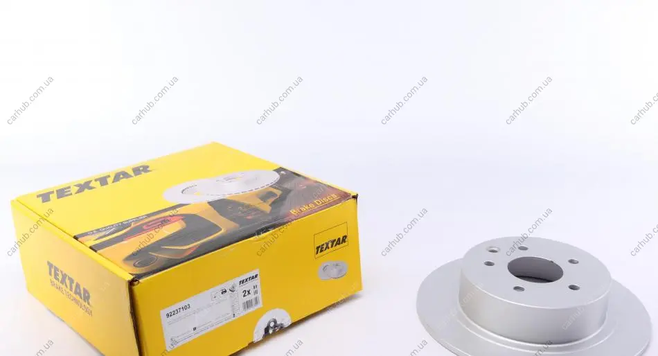 Диск гальмівний (задній) Nissan Juke 10-/Qashqai 07- (291x9) PRO TEXTAR 92237103 (фото 1)