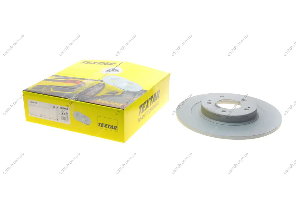 Диск гальмівний задн лів/прав CITROEN C4 AIRCROSS MITSUBISHI ASX, ECLIPSE CROSS, OUTLANDER III PEUGEOT 4008 1.5-3.0 02.10- TEXTAR 92267403 (фото 1)