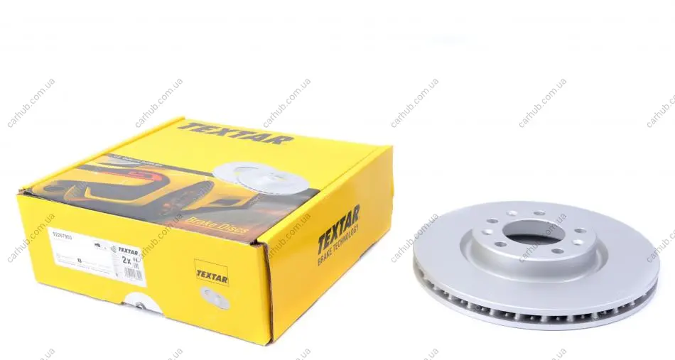Диск гальмівний передн лів/прав OPEL ASTRA L PEUGEOT 308, 308 II, 308 III 1.2-Electric 09.13- TEXTAR 92267903 (фото 1)