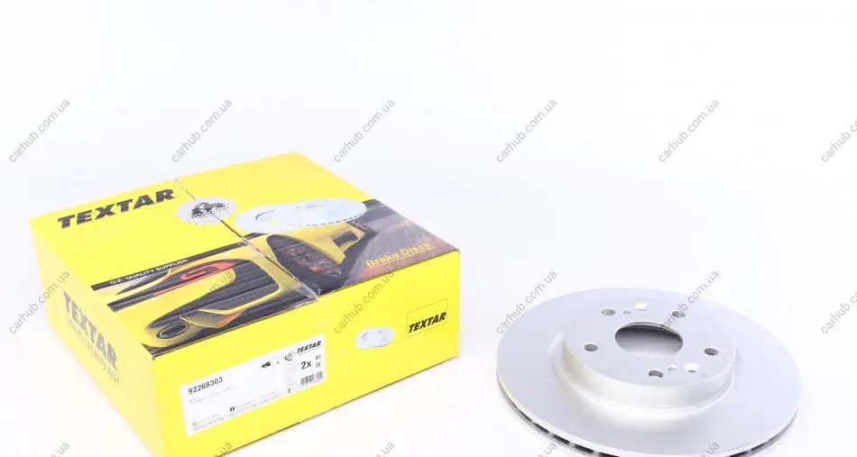 Диск гальмівний передн лів/прав SUZUKI S-CROSS, SX4 S-CROSS, VITARA 1.0-1.6D 08.13- TEXTAR 92268303 (фото 1)