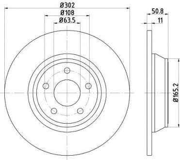Фото диск гальмівний задн Лів/Прав FORD MONDEO V FORD USA FUSION 1.0-2.5 09.12- TEXTAR 92268703 Диск гальмівний задн Лів/Прав FORD MONDEO V FORD USA FUSION 1.0-2.5 09.12- TEXTAR 92268703