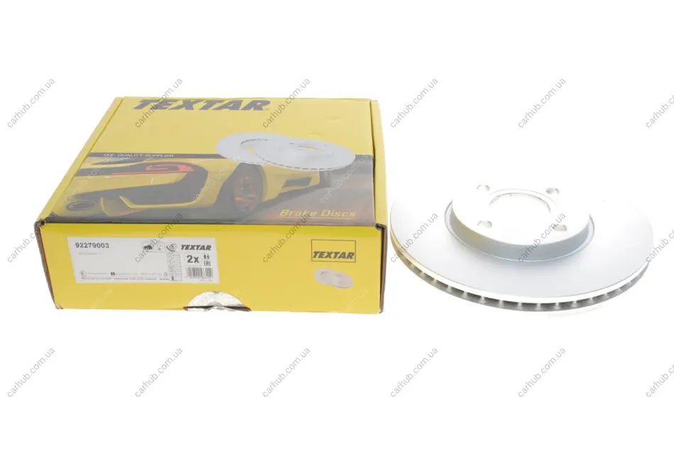 Диск гальмівний передн лів/прав (без маточини) FORD ECOSPORT 1.0-2.0 08.12- TEXTAR 92279003 (фото 1)