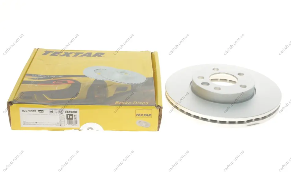 Диск гальмівний (передній) VW T6/Multivan VI 15-/Touareg 02-10 (308x29.5) PRO+ TEXTAR 92279505 (фото 1)