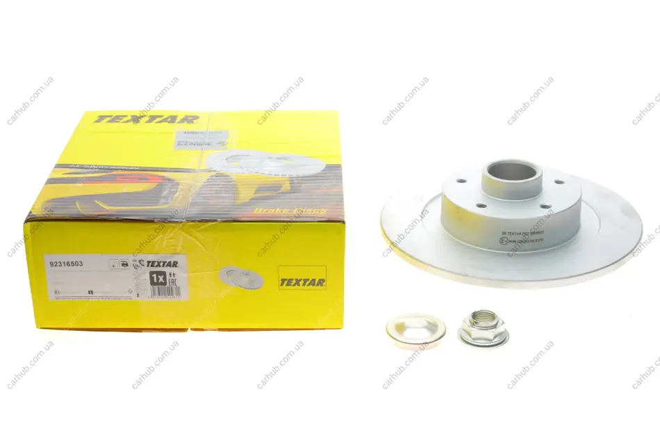 Диск гальмівний (задній) Renault Megane/ Scenic 1.5/1.6dCi 16- (290x11) PRO TEXTAR 92316503 (фото 1)