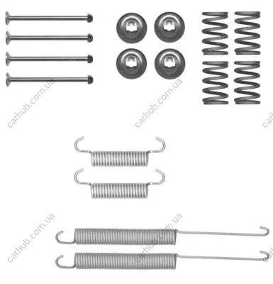 Комплект пружинок колодок ручника VW Amarok 2.0 TDI 10- TEXTAR 97032800 (фото 1)