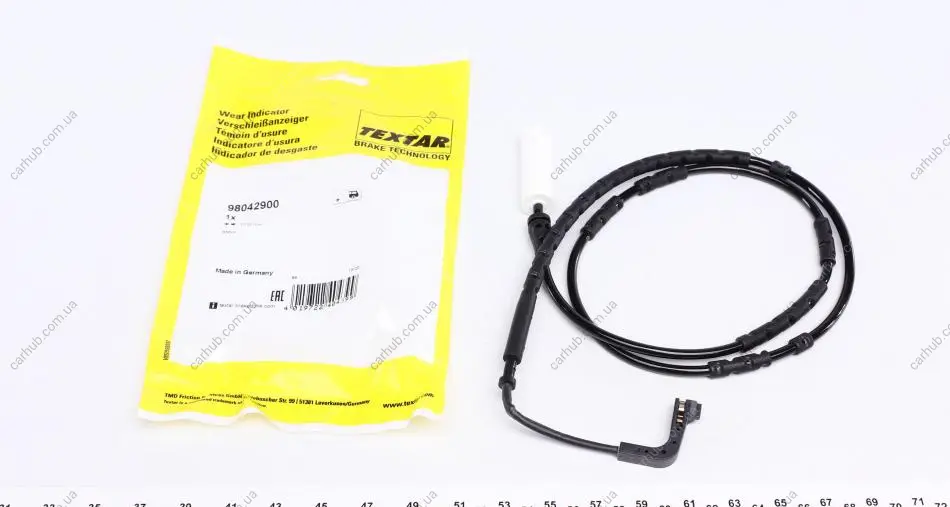 Датчик зносу гальмівних колодок (задніх) BMW X1 (E84) 2.0d 09-15 (L=1130mm) TEXTAR 98042900 (фото 1)