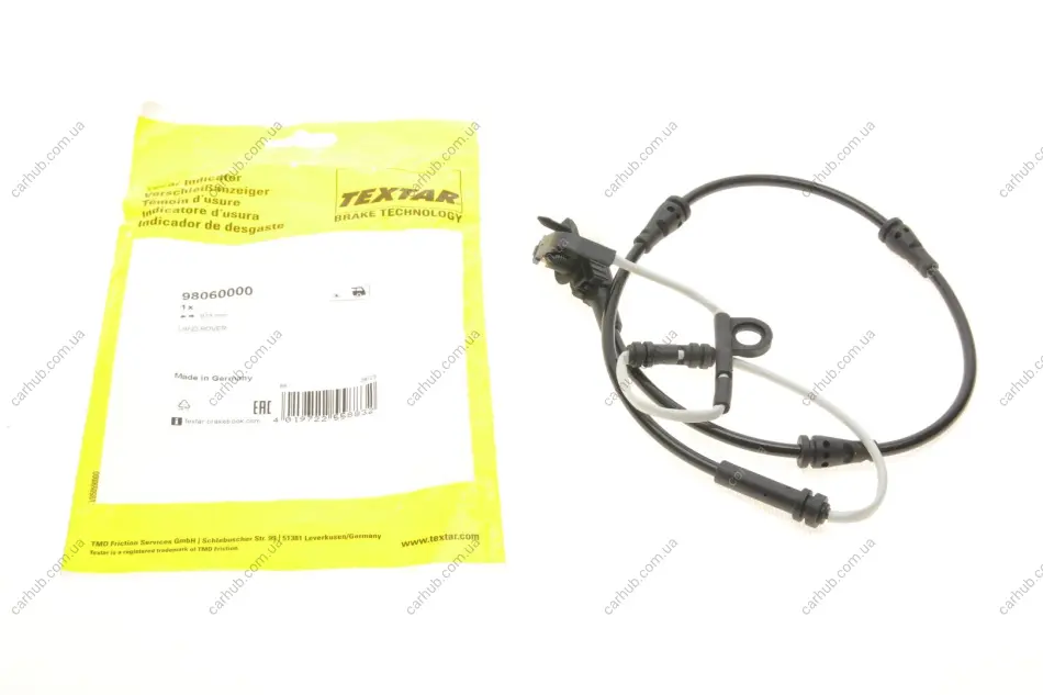 Датчик зносу гальмівних колодок (задніх) Land Rover Defender/Discovery/Range Rover 12- (L=978mm) TEXTAR 98060000 (фото 1)