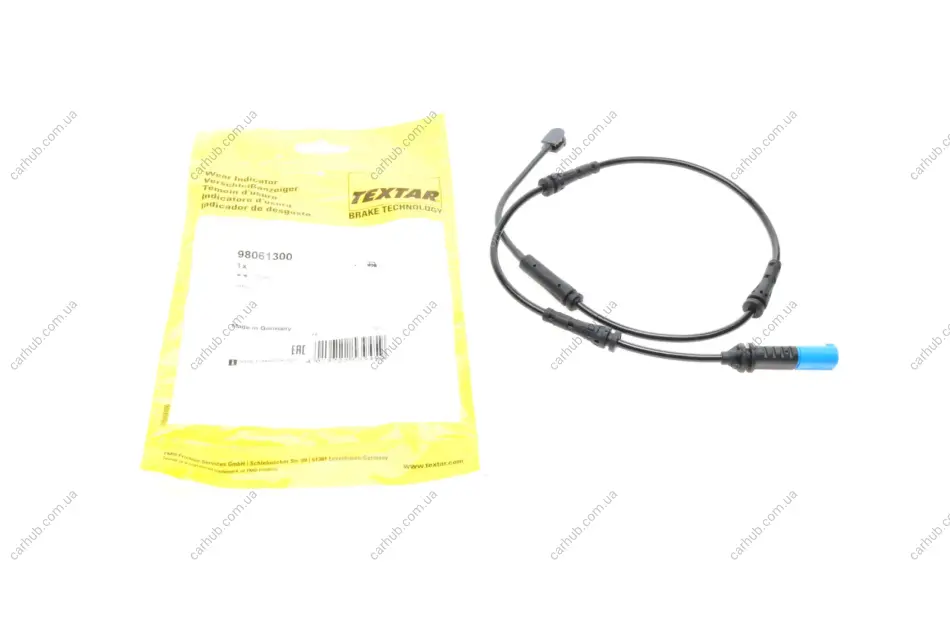 Датчик зносу гальмівних колодок (задніх) BMW X5 (G05/F95)/X7 (G07) 18- (752mm) TEXTAR 98061300 (фото 1)