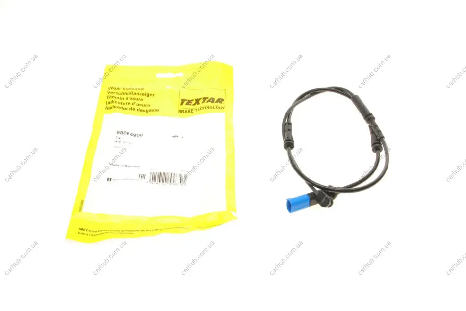 Датчик зносу гальмівних колодок(передніх) BMW X5M (G05/F95)/X6 (G06/F96) 19- (L=881mm) TEXTAR 98064900 (фото 1)
